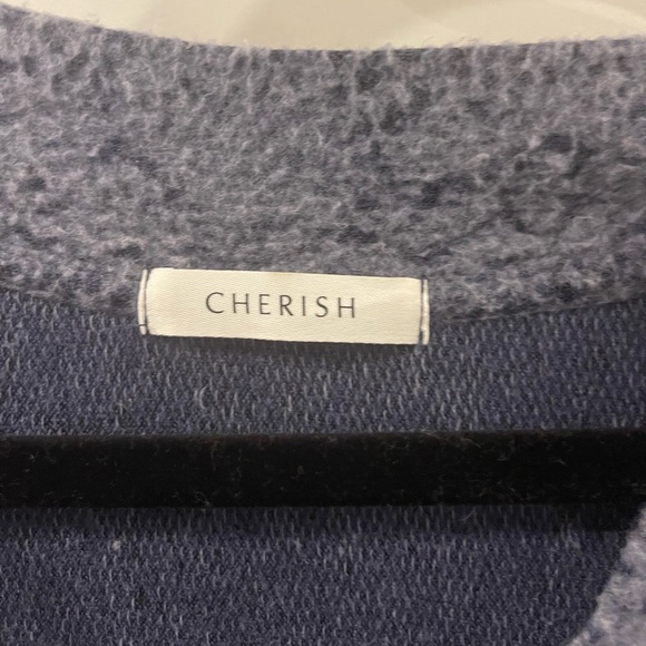 Navy blue long sleeve top - Picture 2 of 3